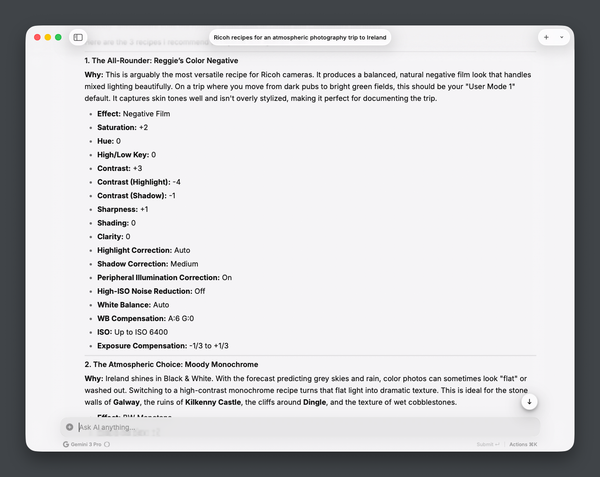 AI-powered photography: Taking my Ricoh GRIIIx to Ireland